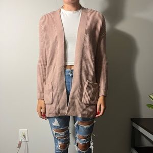 Arizona jean company. XS size. Pink 100% acrylic cardigan